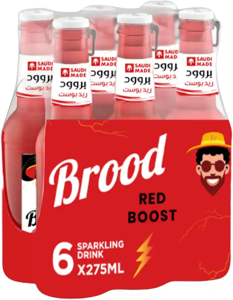 Brood Red Boost - Sparkling Drink 6 x 275 ml