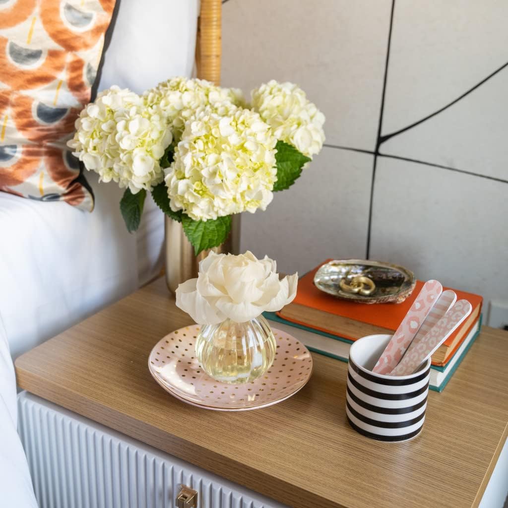 GREENLEAF GIFTS Unique Blooming Highly Fragranced Flower Diffuser Air Freshener-Peony Bloom