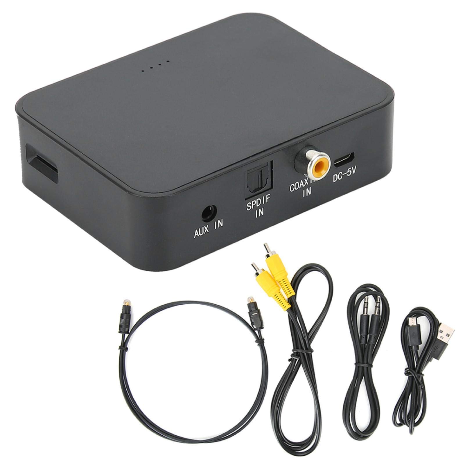 Socobeta Transmisor Bluetooth Coaxial de Fibra óptica AUX Bluetooth 5.0 Transmisor Bluetooth Adaptador de Audio Receptor Bluetooth transmisor óptico a Bluetooth transmisor Bluetooth Audio