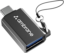 Ambrane USB 3.0 to Type C OTG Adapter, with Thunderbolt to USB to Adapter, 10Gbps High Speed Data Transfer, Compatible wit...