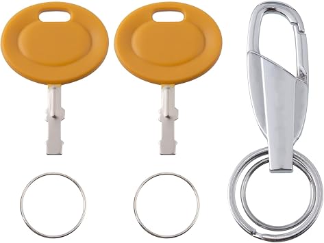 Aree 2PCS Ignition Key 625-05000 625-05002 with Keychain Compatible with Cub Cadet MTD Troy Bilt Craftsman Lawn Mower Replace 925-2054A 925-1745A 725-1745 725-2054