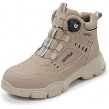 Steel Toe Boots for Men High Top Manufacturing Work Boots Puncture Resistant