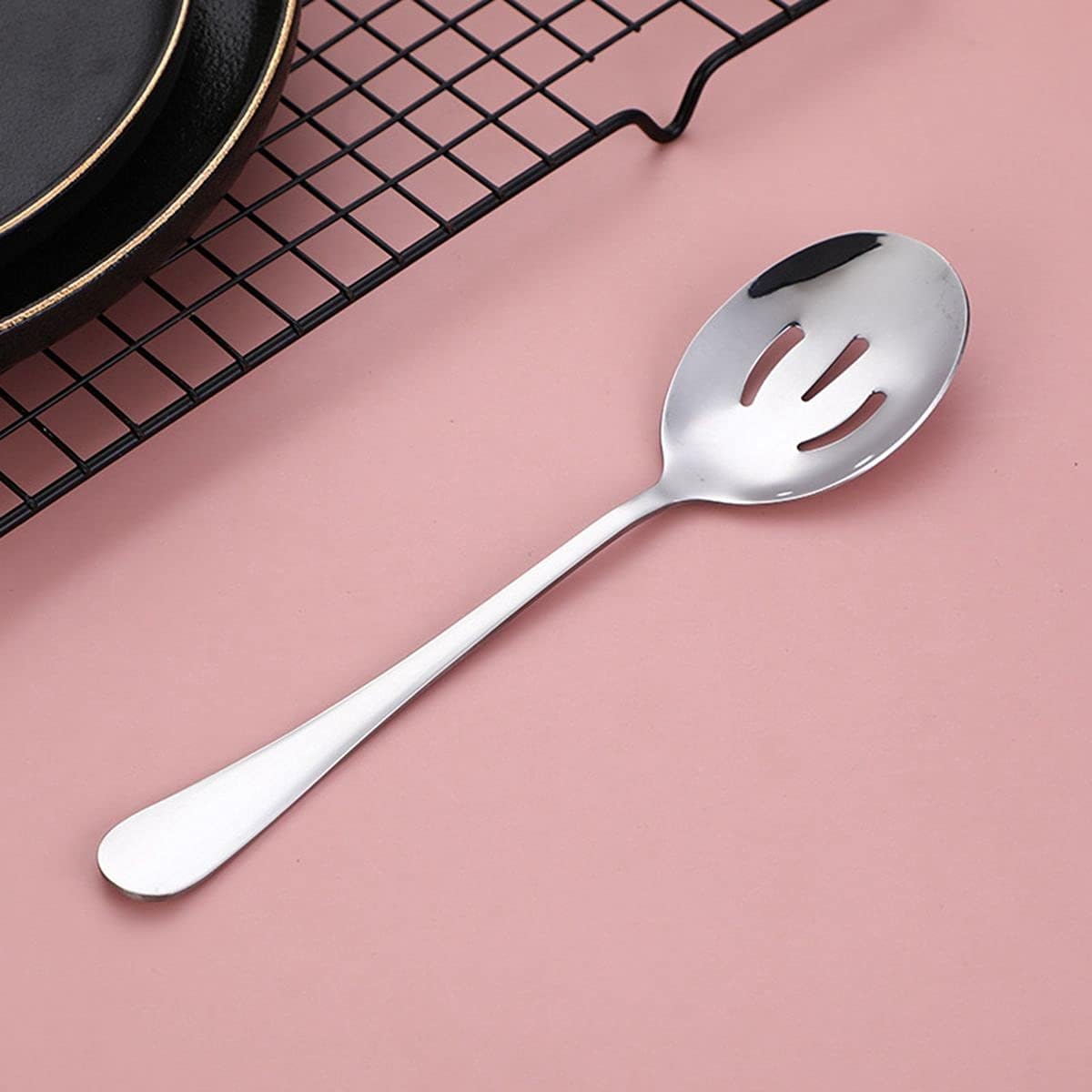 Large Buffet Spoons,Serving Utensils Stainless Steel Spoons