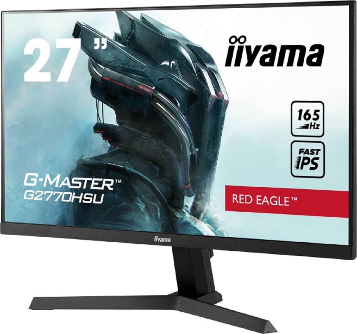 iiyama Ecran 27" G-Master G2770HSU-B1 Red Eagle, Fast IPS, FHD@165Hz, 0,8 ms, HDMI/DP/USB, Freesync, Black Tuner, Speakers, ecran pc Gamer