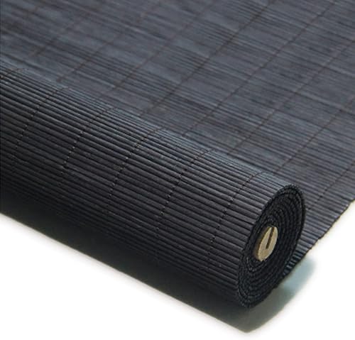 KDDEON - Persianas enrollables de bambú, protección de privacidad, transpirable, filtrado de luz, decoración de pared o techo, con levantador, para