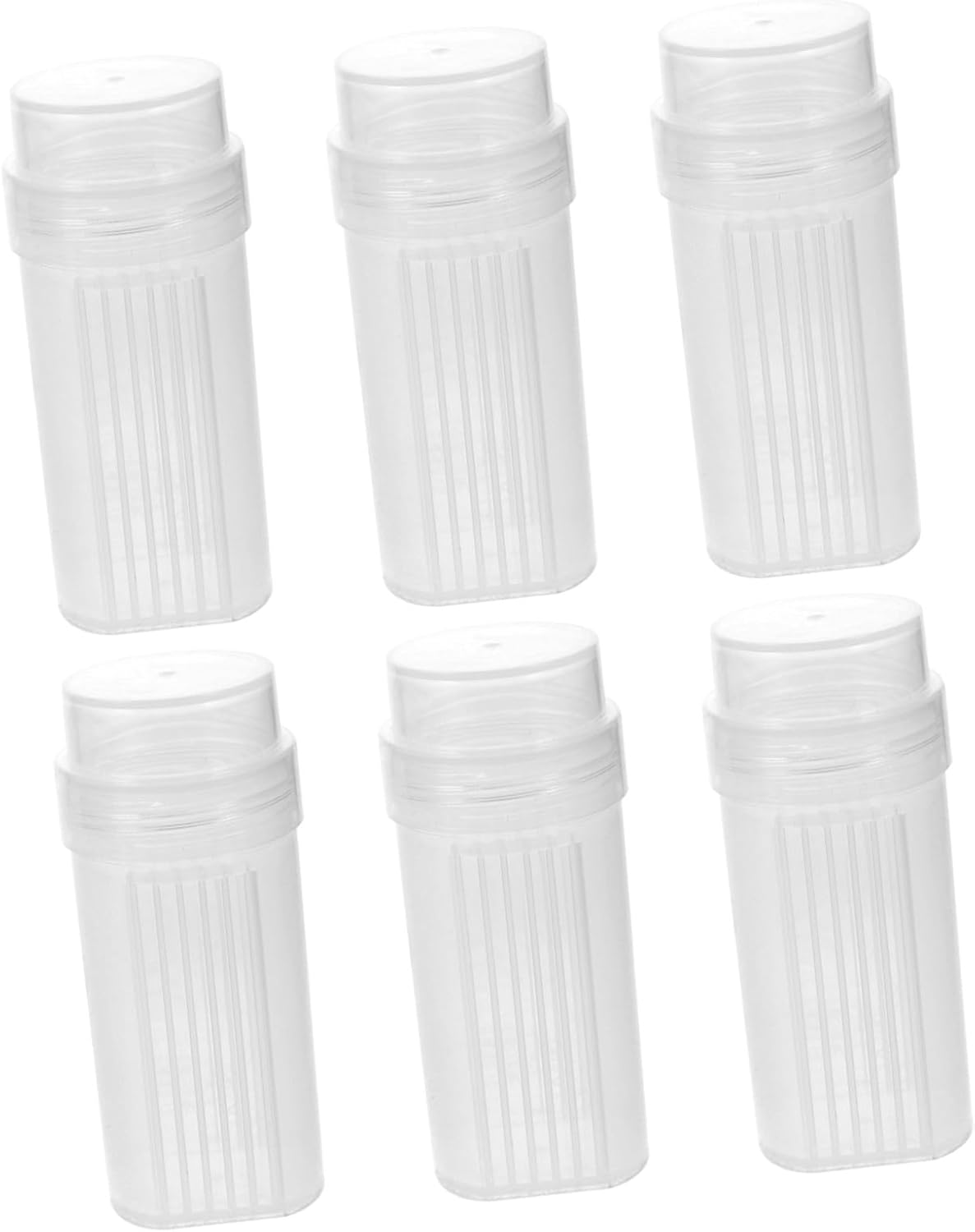 6pcs High-transparency Plastic Coplin Staining Jars with Lids, Slide Staining Canisters for Laboratory Microscope Slides, Specimen Holders Suitable for Lab and Scientific Use