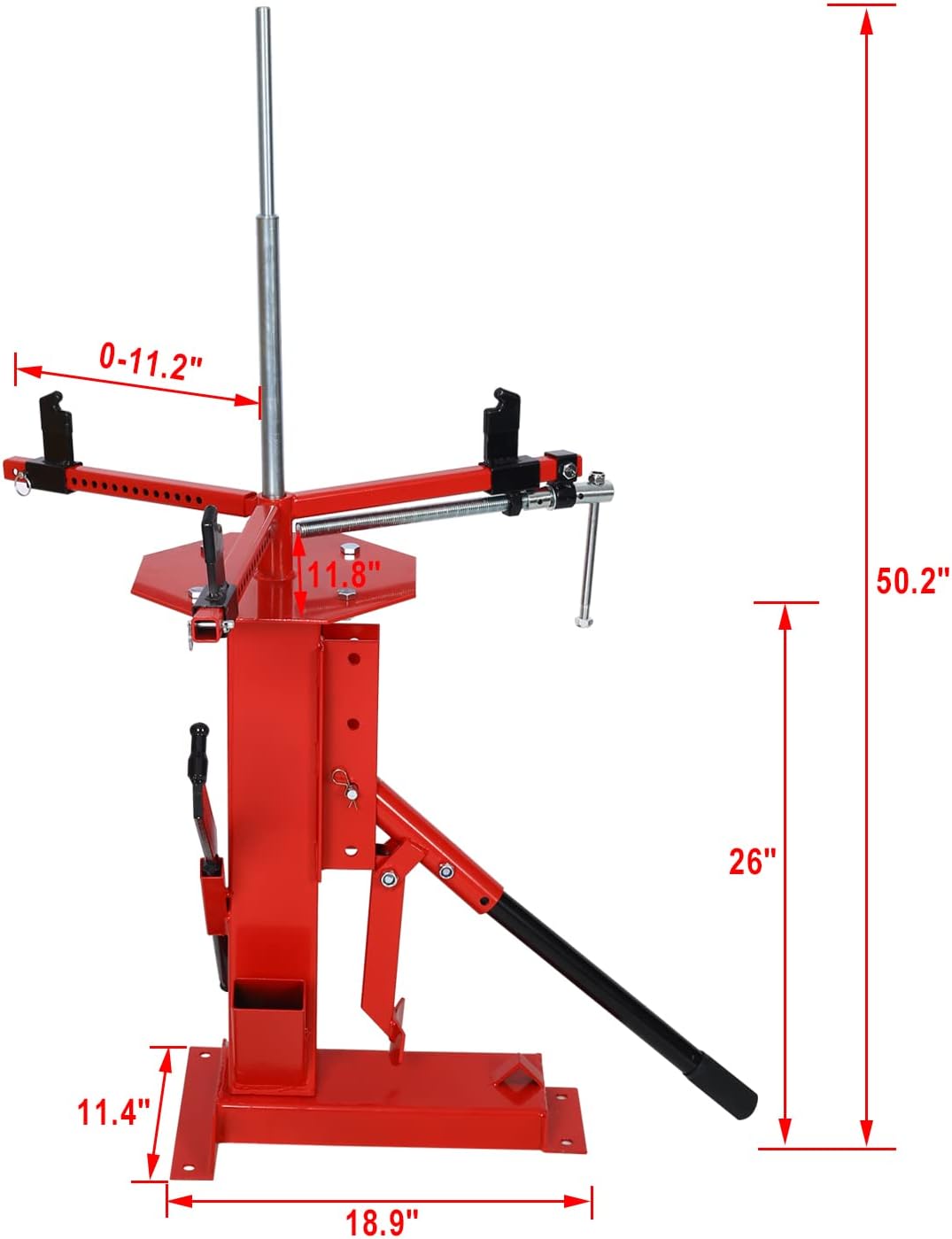 Montary Manual Tire Changer, Portable Tire Changer Machine Hand Bead Breaker Mounting Tool for 4" to 21" Tires and 24mm Bearings, Heavy Duty Tire Changer for Car Motorcycle Truck Home Garage ATV Wheel