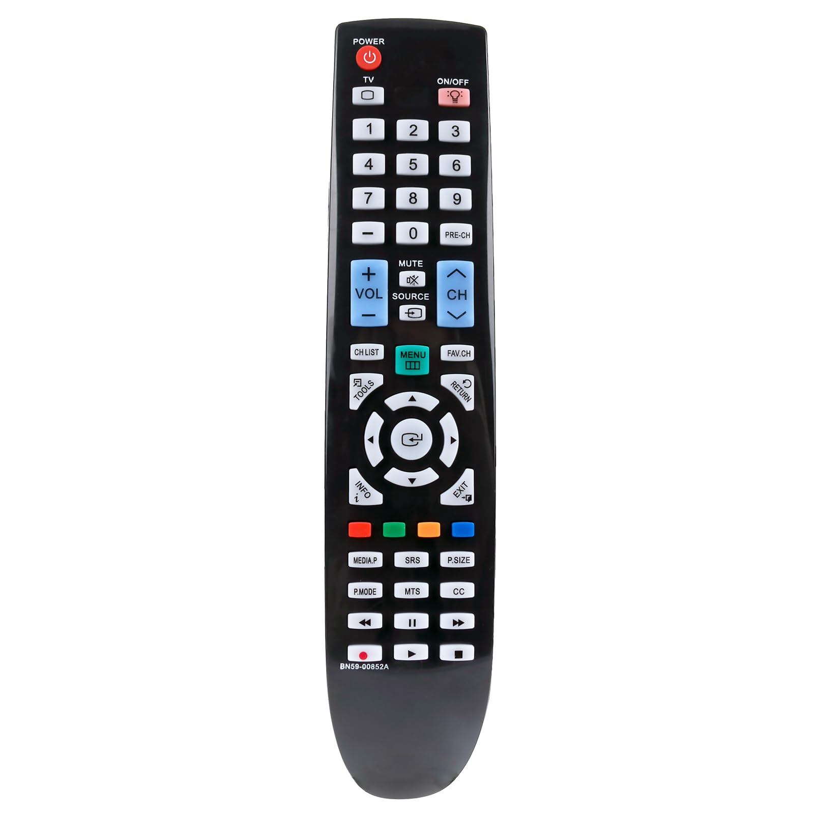 New BN59-00852A Replaced Remote fit for Samsung TV LN32B550 LN32B550K1F LN32B640 LN37B550 LN40B550 LN40B610 LN40B610A5F LN46B610 LN52B550 LN52B610 LN55B650 PN50B550 BN59-00851A BN59-00854A BN59-00853A