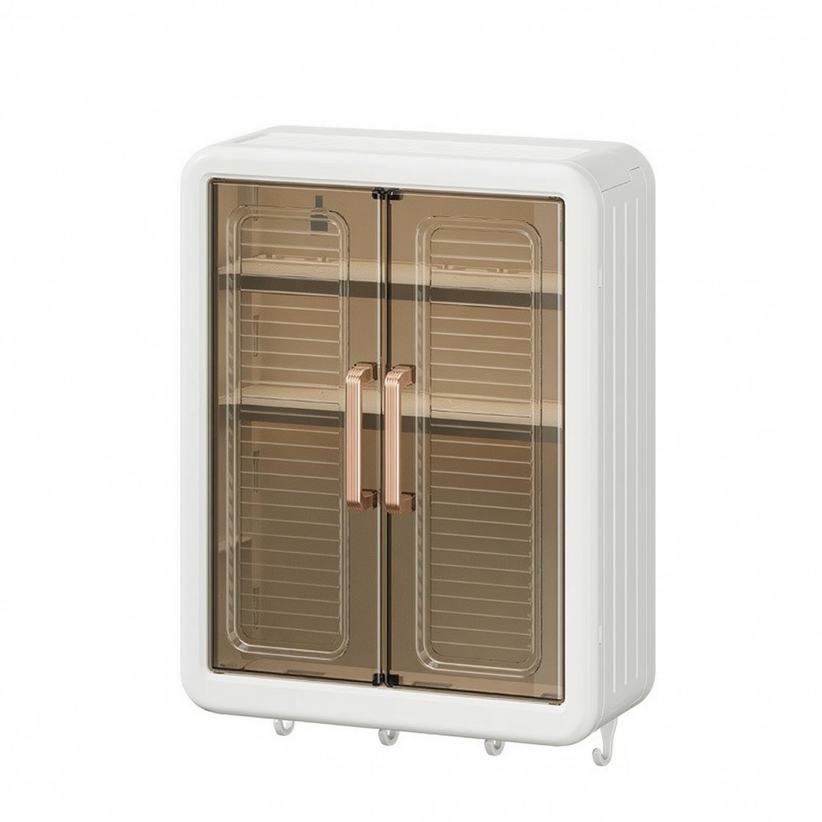 predolo Armoire Rangement Murale en Plastique sans Perçage Armoire Murale Crochs Inférieurs Épuré Meuble Rangement Salle Bain