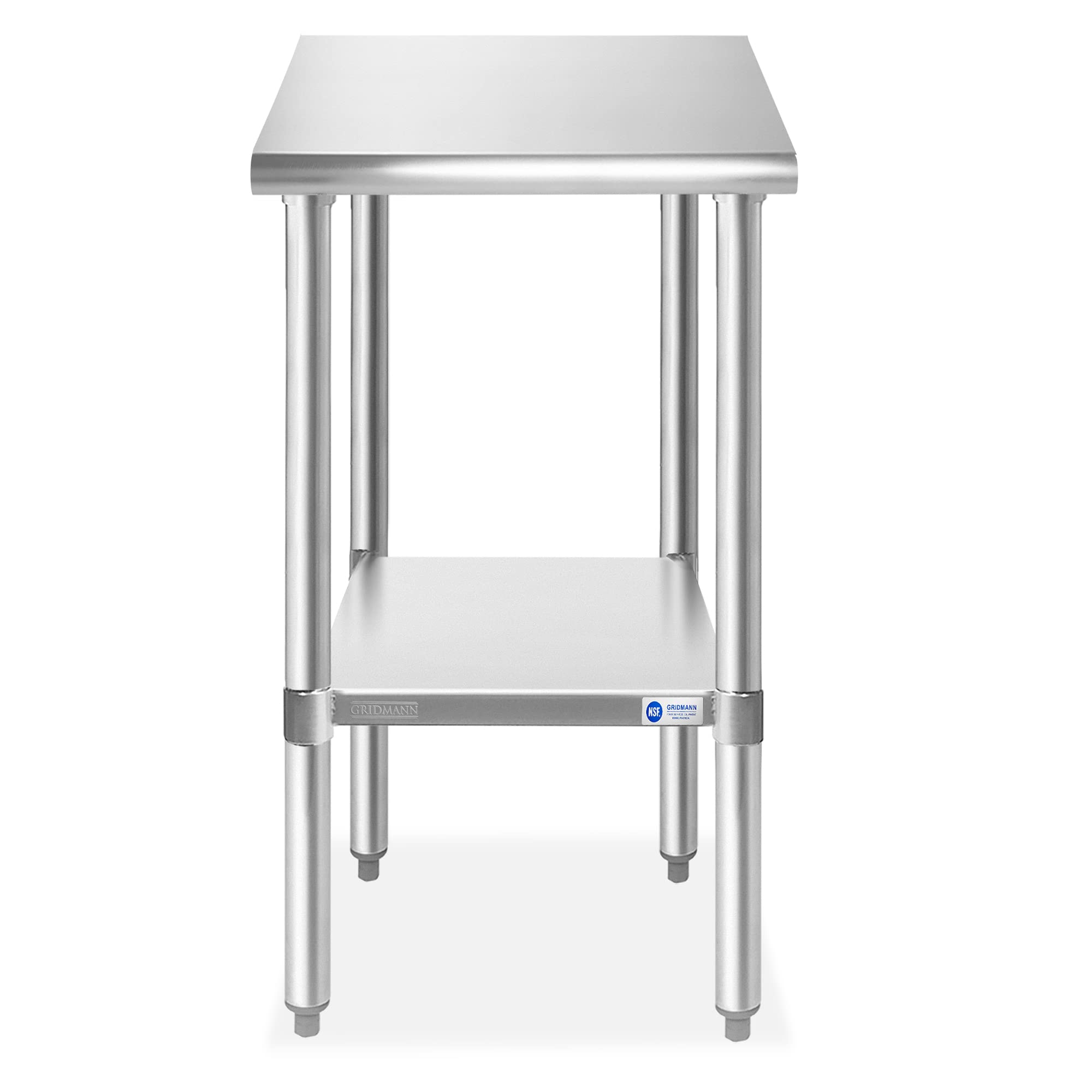 GRIDMANN 30 X 72 Inch Stainless Steel Table W/ 4 Casters, NSF