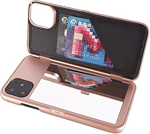Miniatura 3 de Funda para iPhone 11, funda tipo cartera de lujo para mujer con tarjetero a prueba de golpes espejo y soporte para Apple iPhone 11 2019 de 6.1
