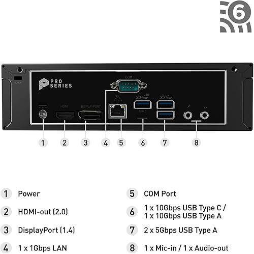 Miniatura 6 de MSI Escritorio PRO DP21, Intel Core i7-13700, UHD 770, memoria de 16 GB, SSD de 500 GB, WiFi 6 AX211, Windows 11 PRO3Y garantía in situ (13M-495US)