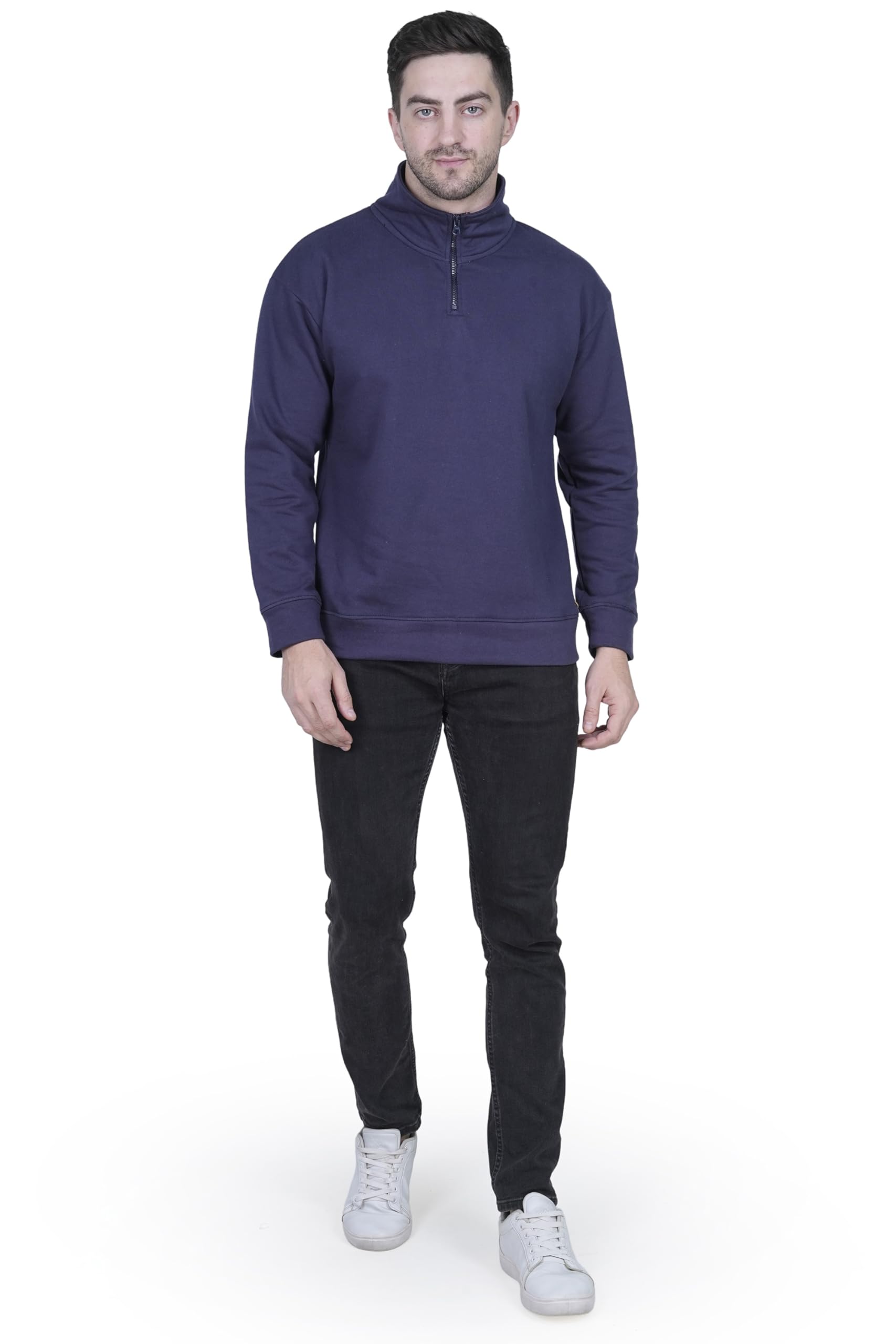 Oversized Half Zipper Men's Sweatshirt || Hoodie for Men-image-39