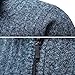 Mylldey Quarter Zip Sweater Men's Pullover Sweaters Knit Long Sleeve Sweater Men(Navy-M)