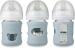 PandaEar 3 Pack Silicone Sleeves for Philips Avent Natural Glass Baby Bottles 4 oz, Shatterproof Anti-Breakage and Heat Resistant Bottle Holder, BPA-Free, Compatible with 4 oz Avent Glass Bottles