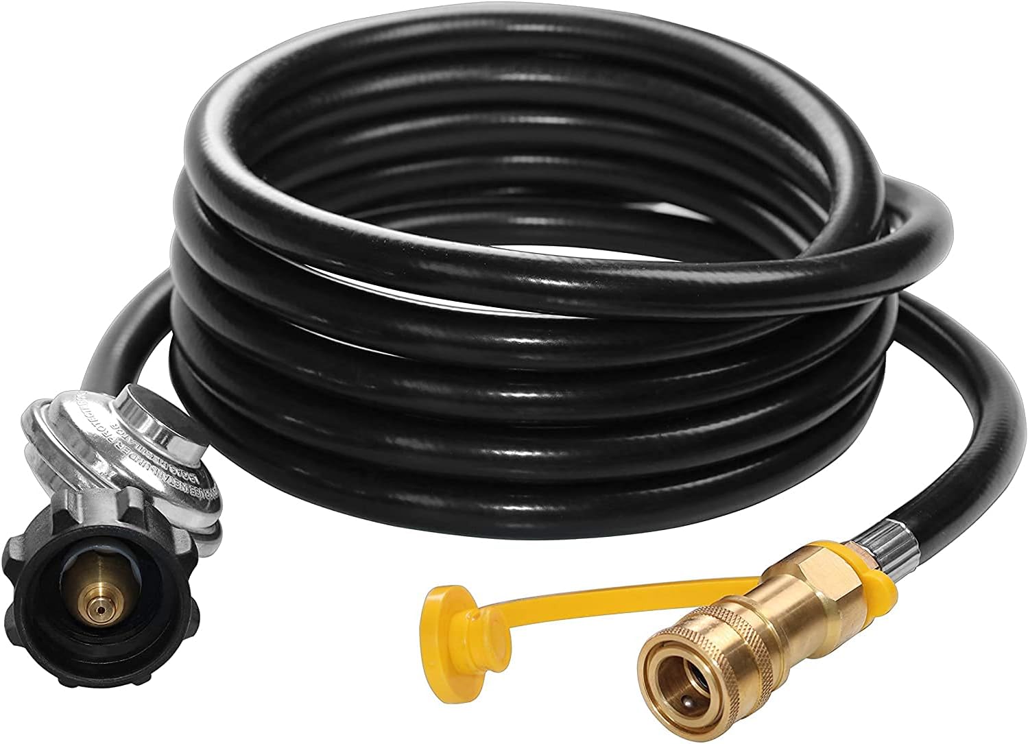 DOZYANT 24 feet Propane Hose with Regulator 3/8 inch Quick Connect Disconnect Replacement Compatible with Mr. Heater F271803 Big Buddy Indoor Outdoor Heater, for Type 1 Connection Fittings