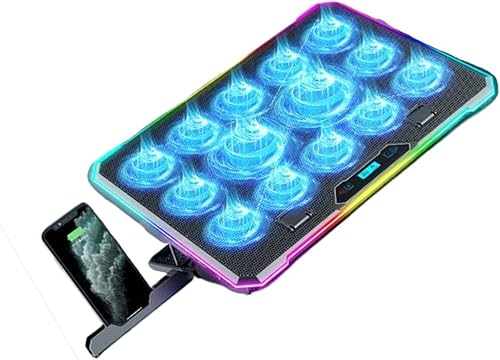 Miniatura 4 de Enhances Laptop Cooling Pad for Quiet Gaming for 14in-21Inch Laptops MultiAngle Stand Phone Slot Laptop Cooling Pad