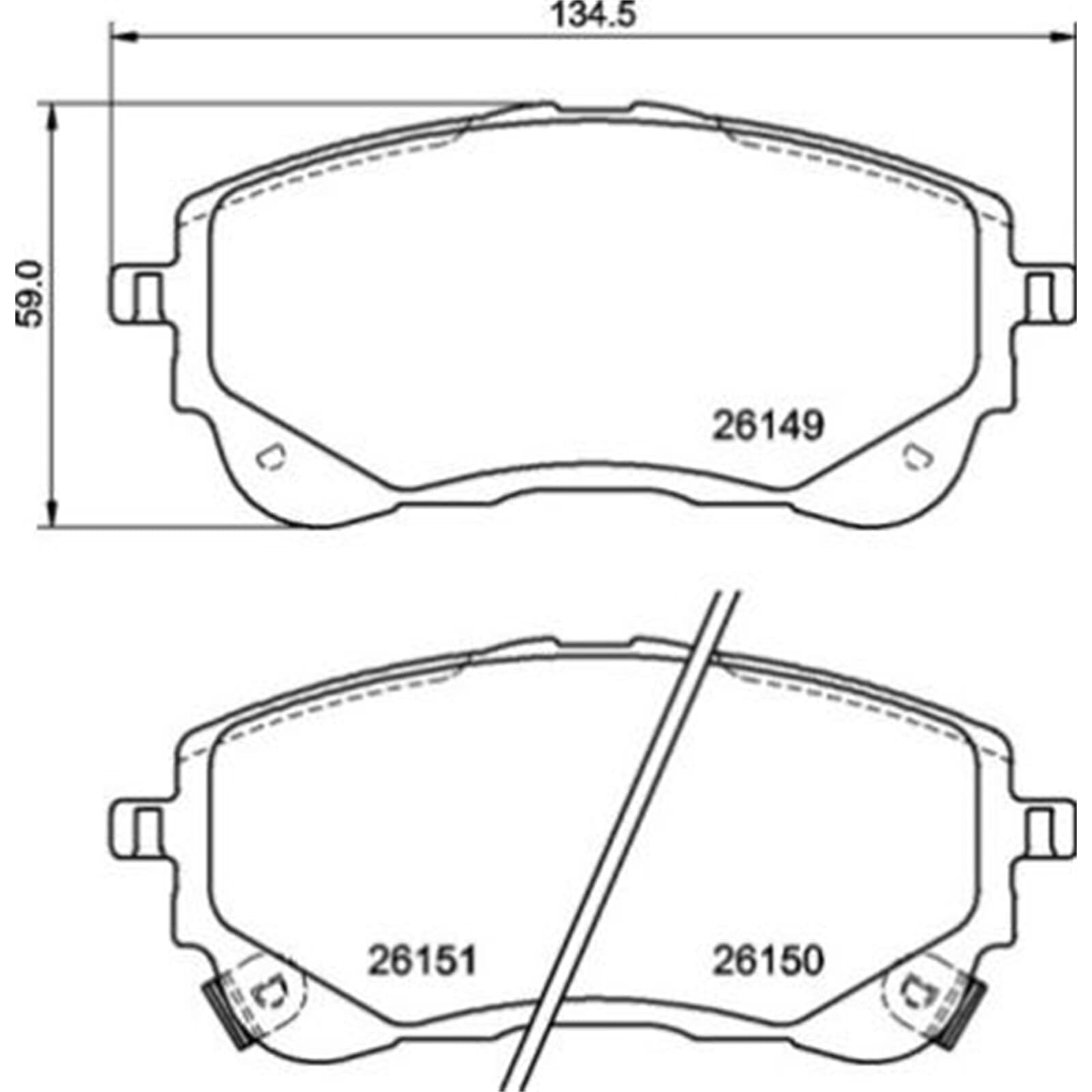 Zestaw Klocków Hamulcowych BREMBO P 83 177 przód