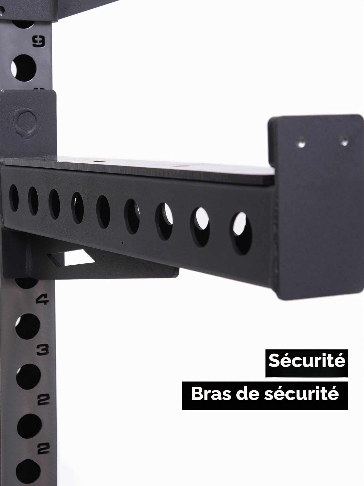 Atletica R7 Half Rack 214 cm Professionnel J-Hooks, Deadlift Station | 214 cm de haut, poids net de 102 kg, crochets en J professionnels, station de levage de terre, tube carré de 70 mm