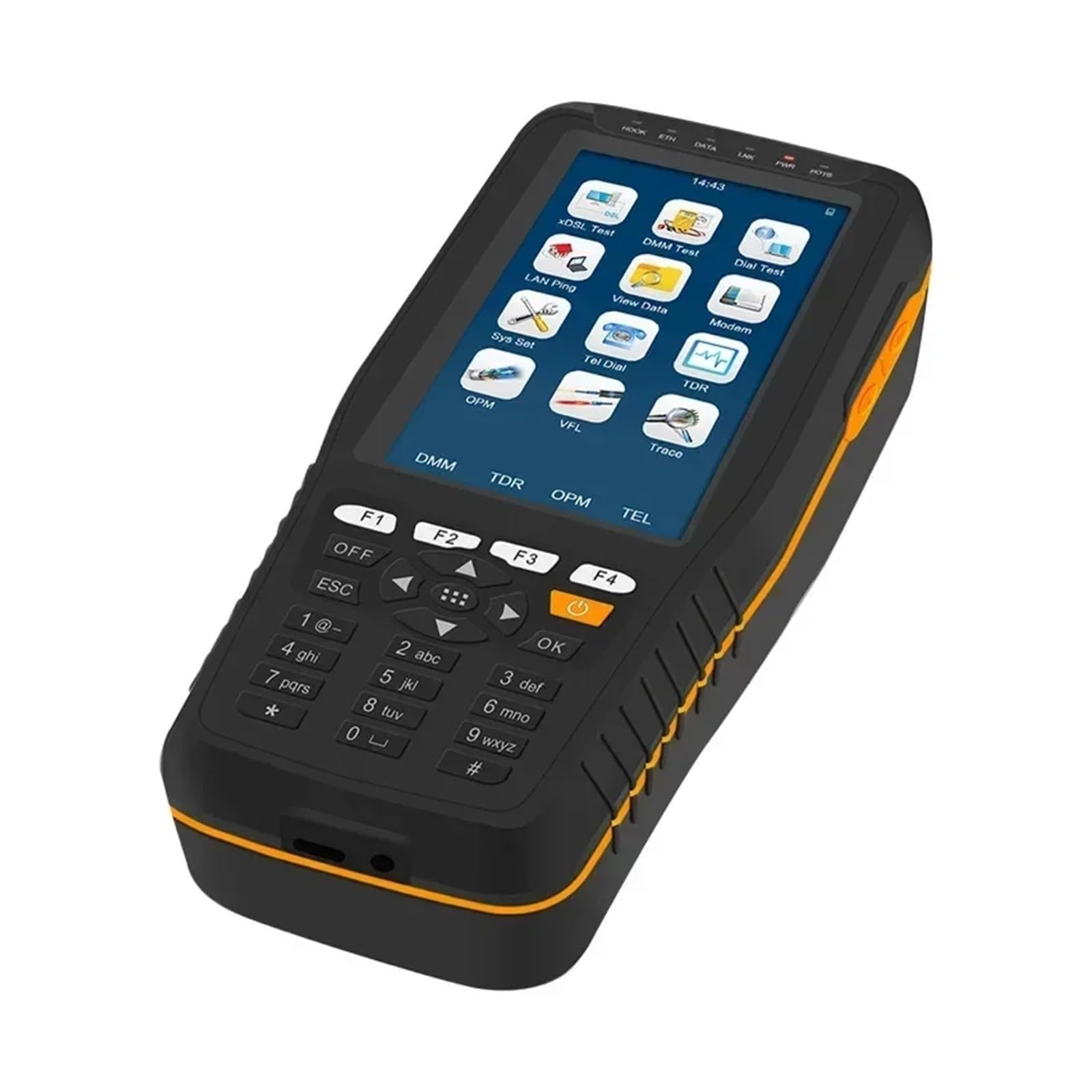 Palmare TM-600 VDSL ADSL OPM VFL TDR Tone Tracker Tester Line Test Equipment Tracker cavi con display digitale LCD Alta sensibilità, basso errore(TM-600OV VDSL)
