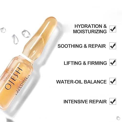 Miniatura 3 de OJESH Suero reparador calmante antiarrugas para la cara, ácido hialurónico 0.9 cuidado intensivo Plus con antienvejecimiento, hidratante para piel