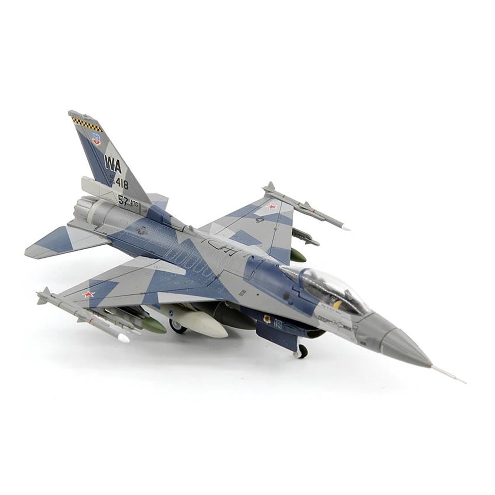 Model samolotu Irplane Model samolotu Zabawkowy model samolotu w skali 1/72 AF1 Siły Powietrzne USA F-16C Myśliwiec WA 85-0418 57-te skrzydło Gotowy model samolotu wroga F16