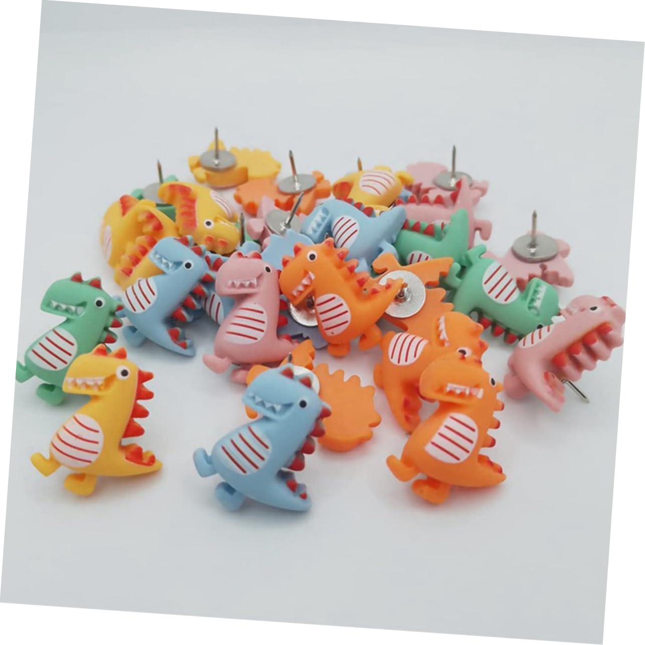 20 Pièces Punaises De Dinosaure Mignon Petit Animal