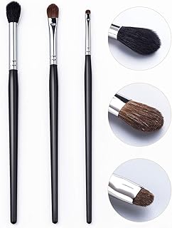 UNIMEIX Professional Eyeshadow Eyeliner Blending Eye Makeup Brushes Set Soft Natural Black