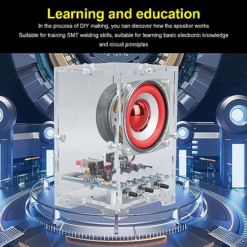 Miniatura 4 de Kit de práctica de soldadura DIY Altavoz y operación Aprendizaje y exploración Principios del circuito electrónico (piezas de repuesto)