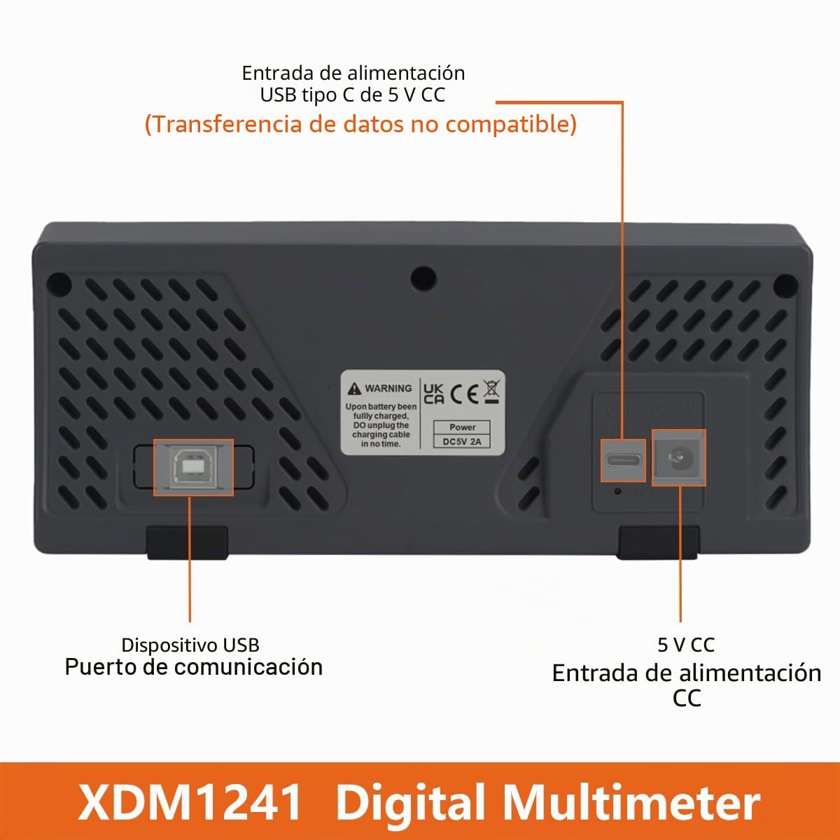 OWON XDM1241 - Multímetro digital de 3,7 pulgadas LCD para escritorio, multímetro digital RMS real