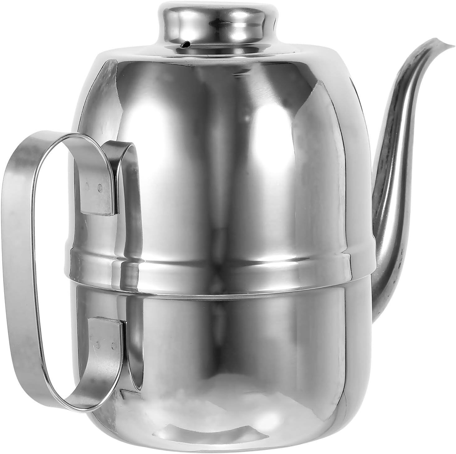 Olive Oil Dispenser Bottle 48oz Stainless Steel Kitchen Oil Sprayer with Spout for Vinegar and Soy Sauce Cooking and Salad Use