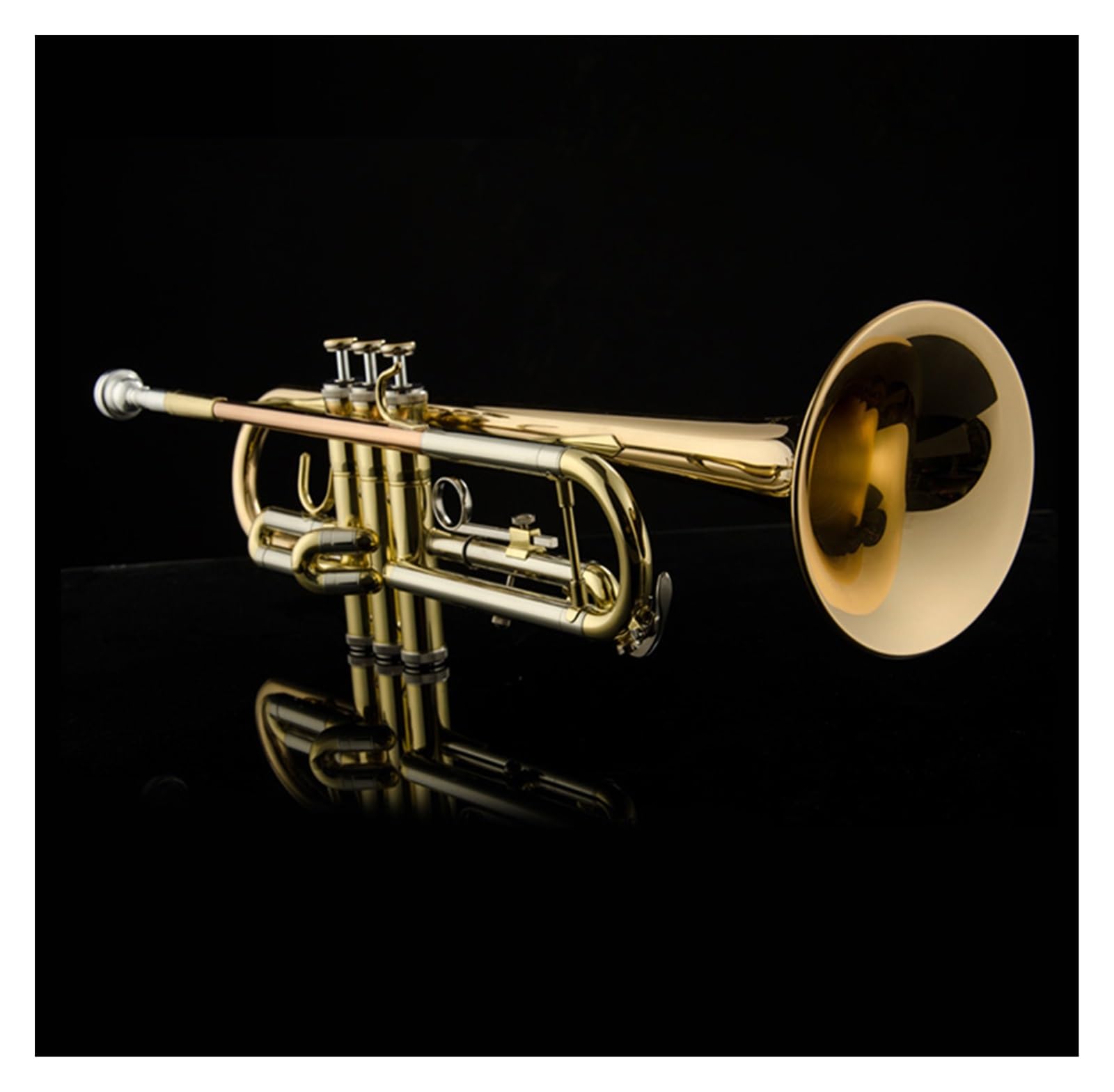 trąbka instrument Profesjonalny Instrument Trąbkowy Dla Początkujących, Poziom Wydajności Dla Dorosłych B, Lakier Płaski W Kolorze Złotym
