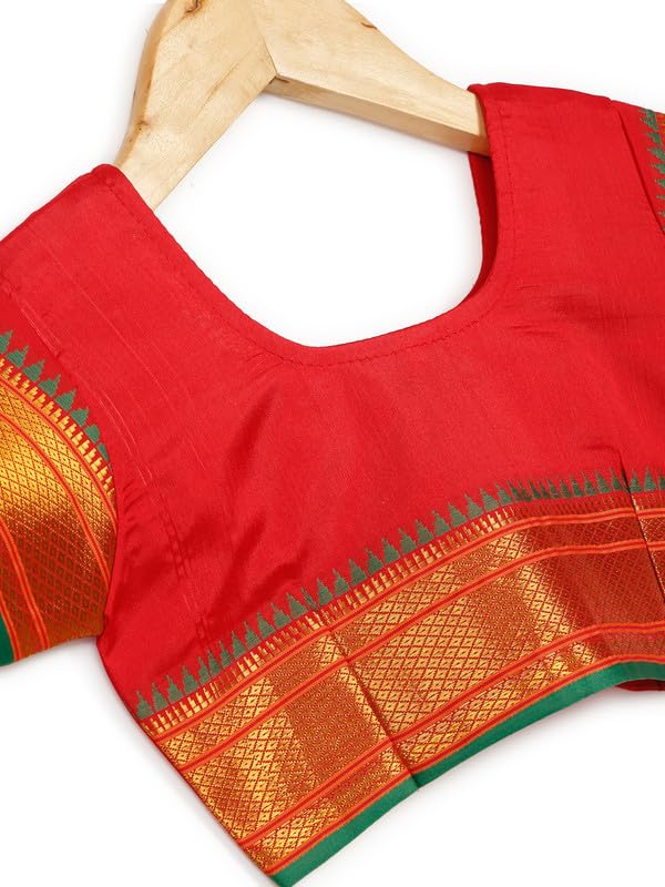 Image of LITTLE GINNIE Ready To Wear Ethnic Saree for Girls - Multicolor Ages 2-8 Years