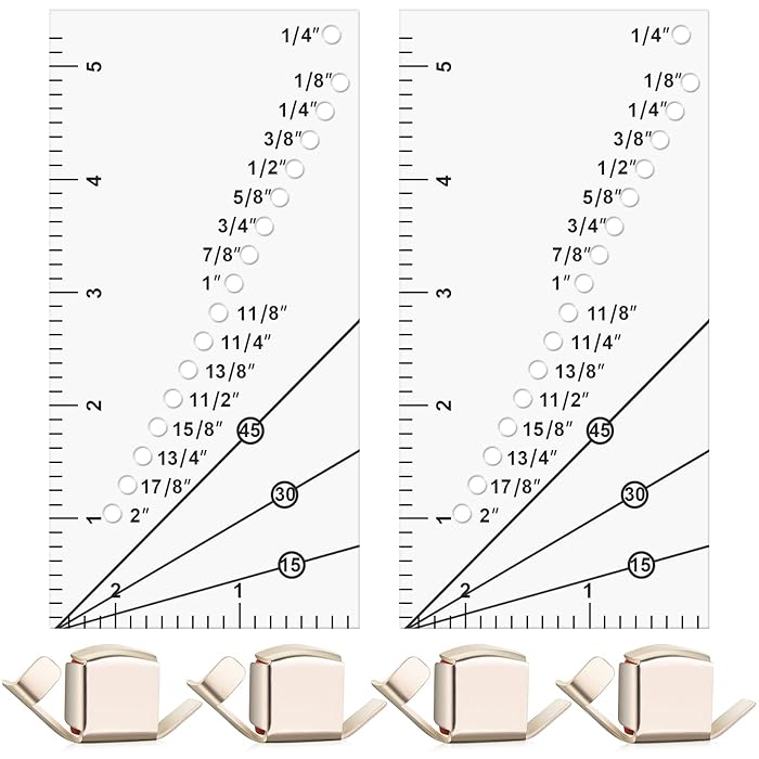 Buy 6 Pieces Seam Guide Ruler and Seam Guide, Stitch Gauge