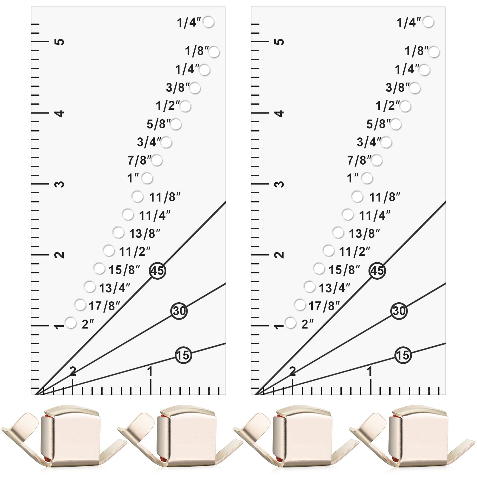 Buy 6 Pieces Seam Guide Ruler and Seam Guide, Stitch Gauge