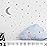 Moon and Stars Wall Decal Vinyl Sticker for Kids Boy Girls Baby Room Decoration Good Night Nursery Wall Decor Home House Bedroom Design YMX16 (Gray)