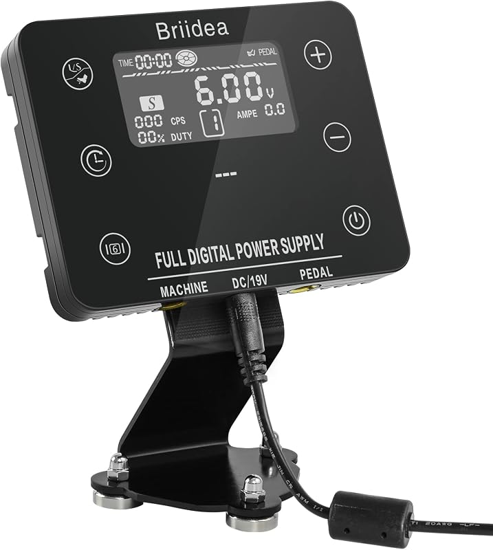 Fonte de alimentação briidea para máquina de tatuagem com tela LCD sensível ao toque, HTPS-01