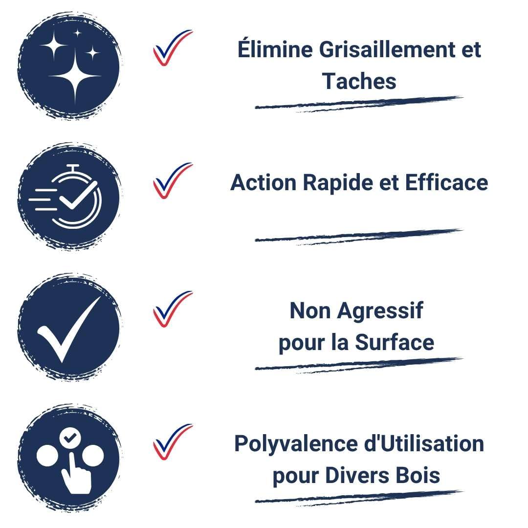 Degriseur Bois - Codeve Bois - 5L - Intérieur/extérieur - Pour Dégriser Un Bois Grisaillé, Noirci, Bruni Ou Taché Par L'humidité.