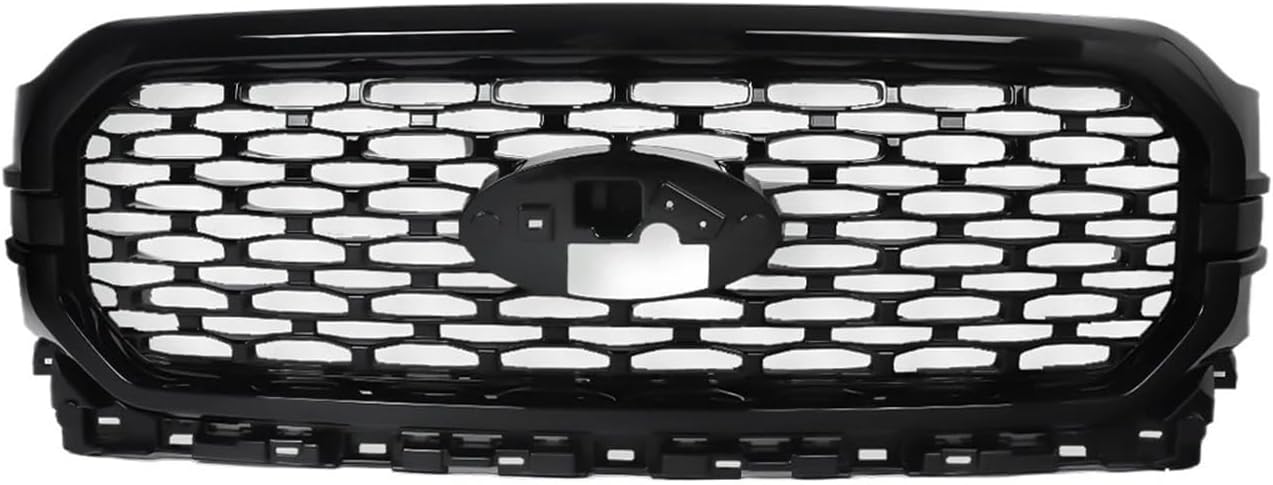 Front Grille Radiator Mesh Grid Grills Front Bumper Upper Grille Grill 2021-2023 Fit For Ford F150 Car Accessories(Race Red)