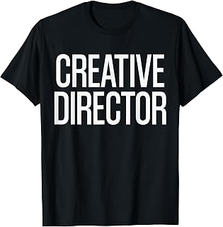 Film Crew Creative Director Gift Apparels | Bold Creative Director Text | Black T-Shirt