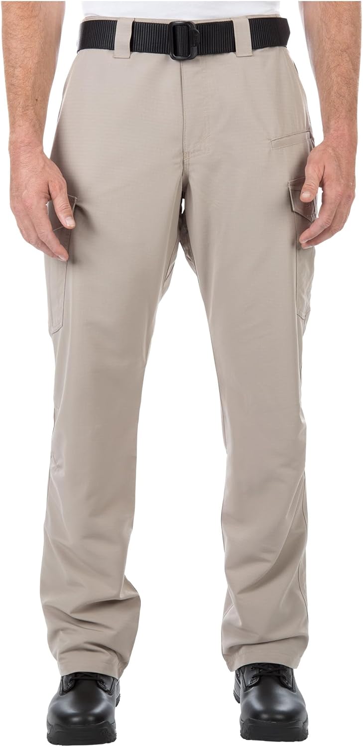 5.11 Tactical Men's Fast-Tac Cargo Pants, Lightweight Professional Ripstop Work Duty Pant, Regular Fit, Style 74439ABR