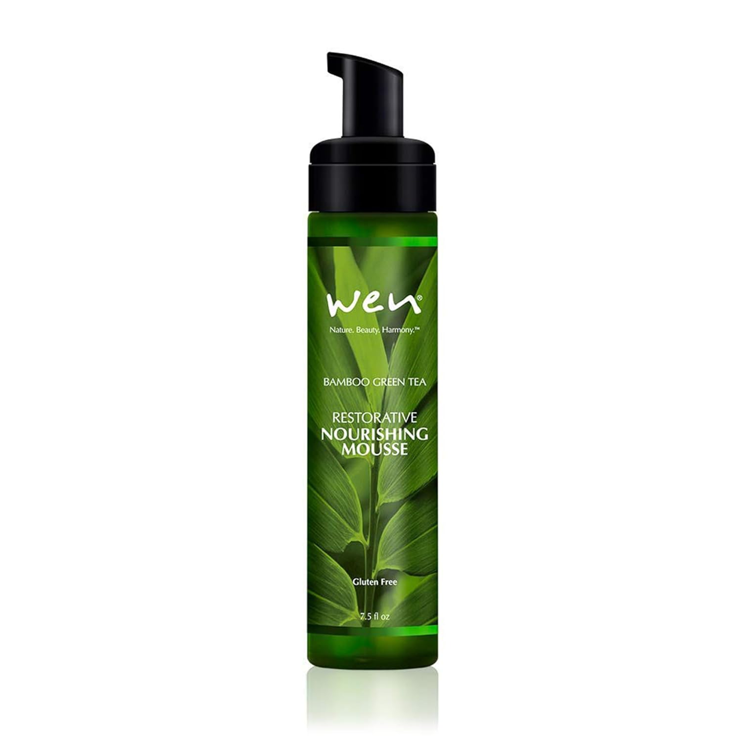 WEN by Chaz Dean Nourishing Mousse - Hair Mousse for Curly Styling, Curling Foam for Wavy Hair, Product for Men & Women - Bamboo Green Tea, 7.5 Fl Oz (Pack of 1)