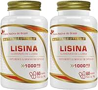 KIT 2X Lisina 1000mg 60 cápsulas - Flora Nativa