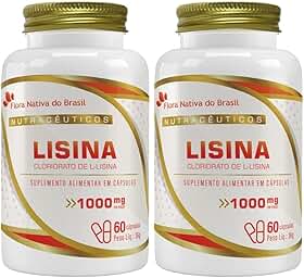 KIT 2X Lisina 1000mg 60 cápsulas - Flora Nativa