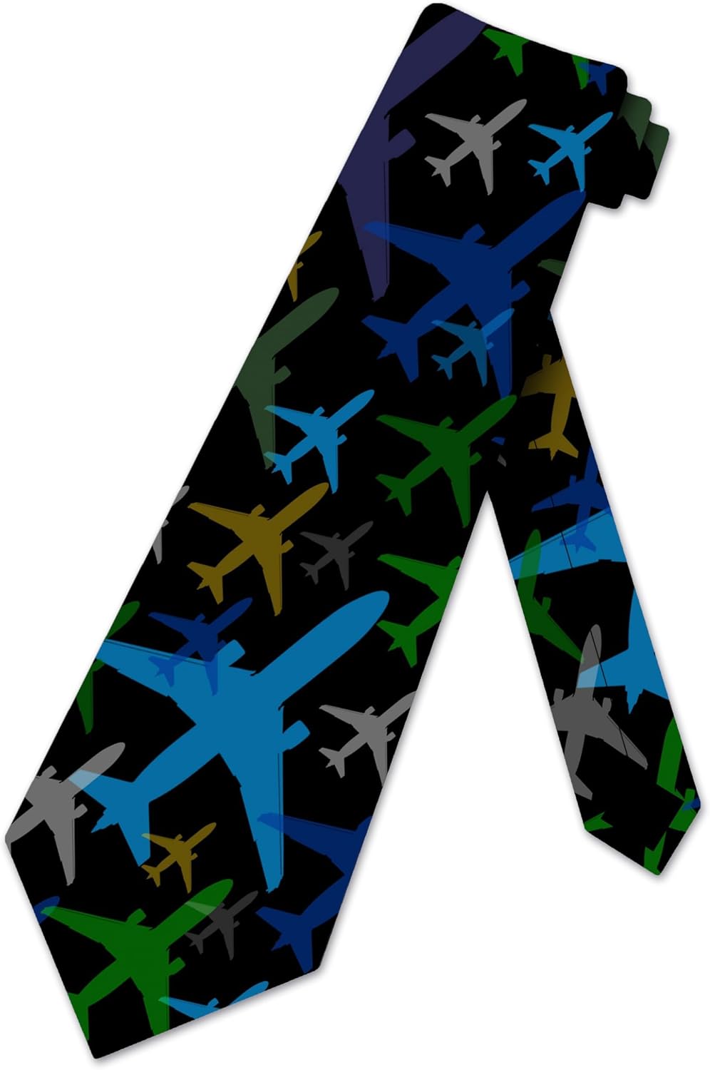 Three Rooker Airplane Ties Mens Aviation Necktie Pilot Tie for Men Flying Accessories Plane Neckties