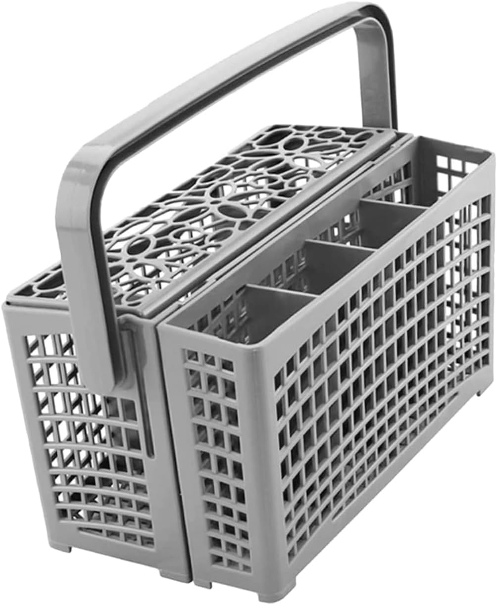 Angoily Dishwasher Silverware Basket Utensil Holder Handle Compact Design for Easy Storage and Organization