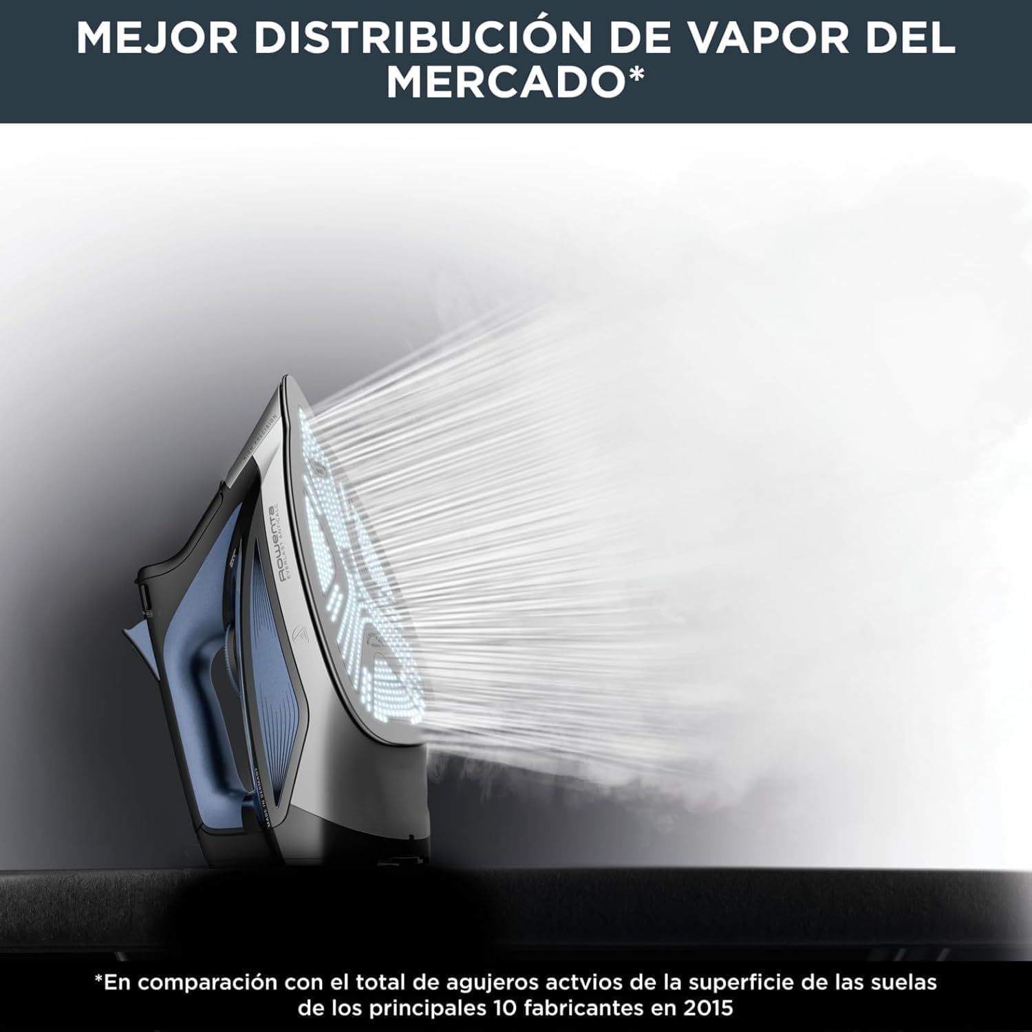 Rowenta Everlast Anticalc, Plancha vapor 2700 W, recolector de cal y función antical, de 220 g/min y constante de 45gr/min, suela Microsteam, Profile Láser antigoteo, azul, DW7320 - 4