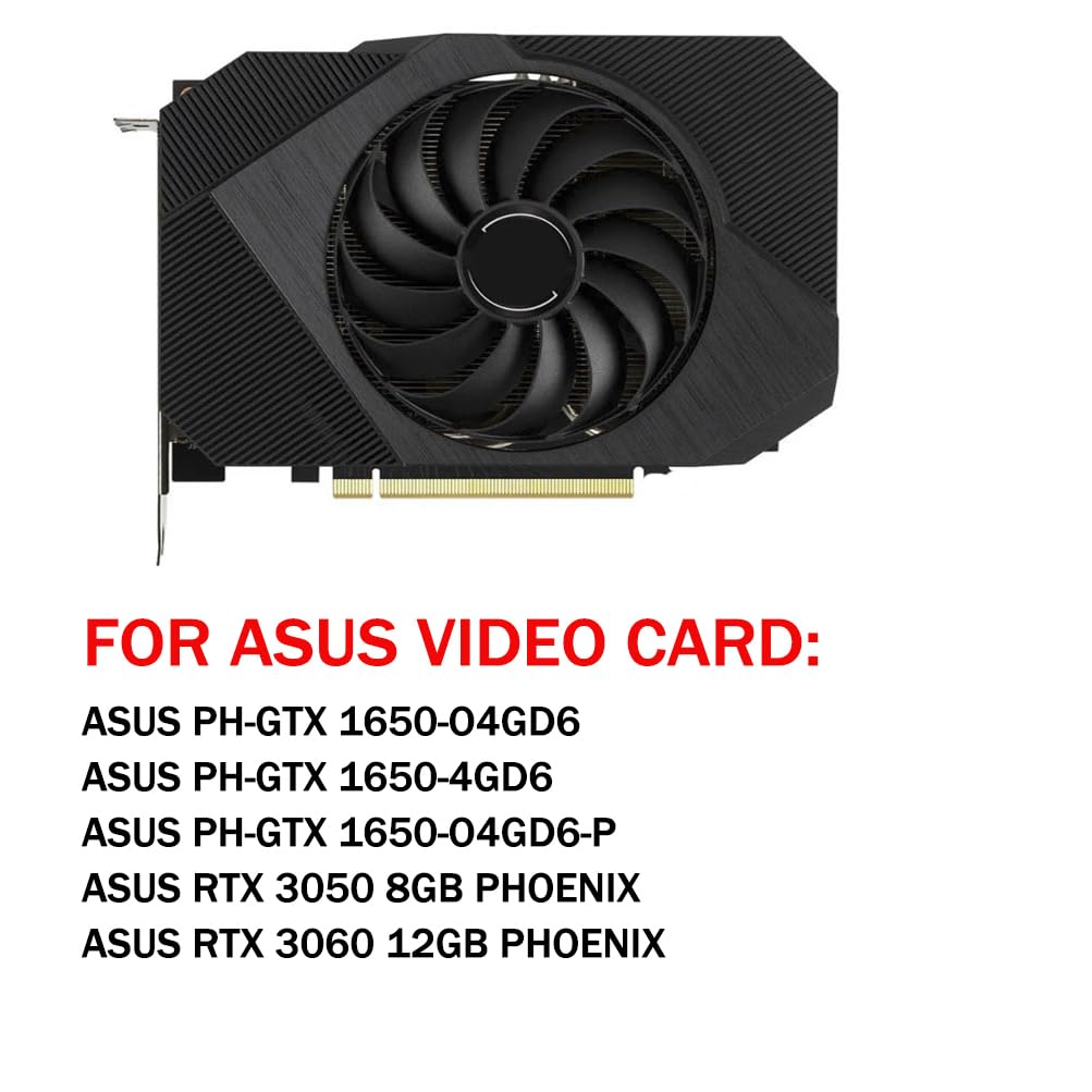 CF1010U12D 95mm 12V 0.45A 6 Pin Gaming Graphics Card Cooling Fan Replacement for ASUS Phoenix GTX 1650 RTX 3050 3060 Video Card Cooler Fans - Image 5