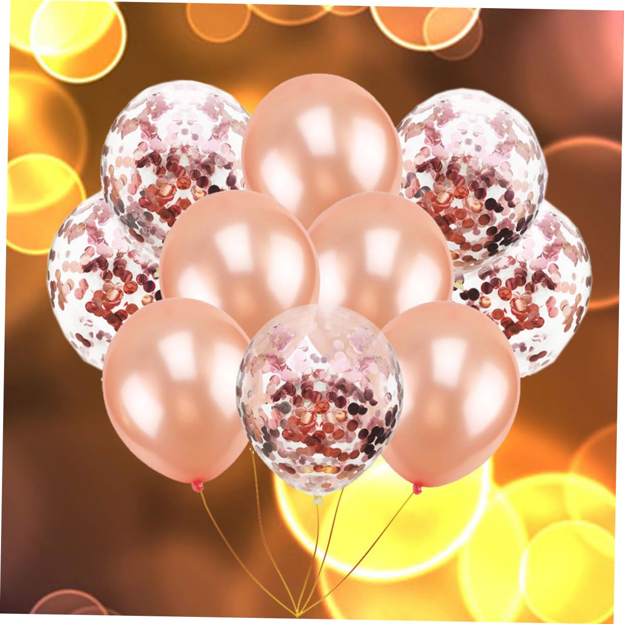 60pezzi Palloncini Con Paillette Rosa Palloncini Trasparenti Con Glitter Per Compleanno Matrimonio e Include