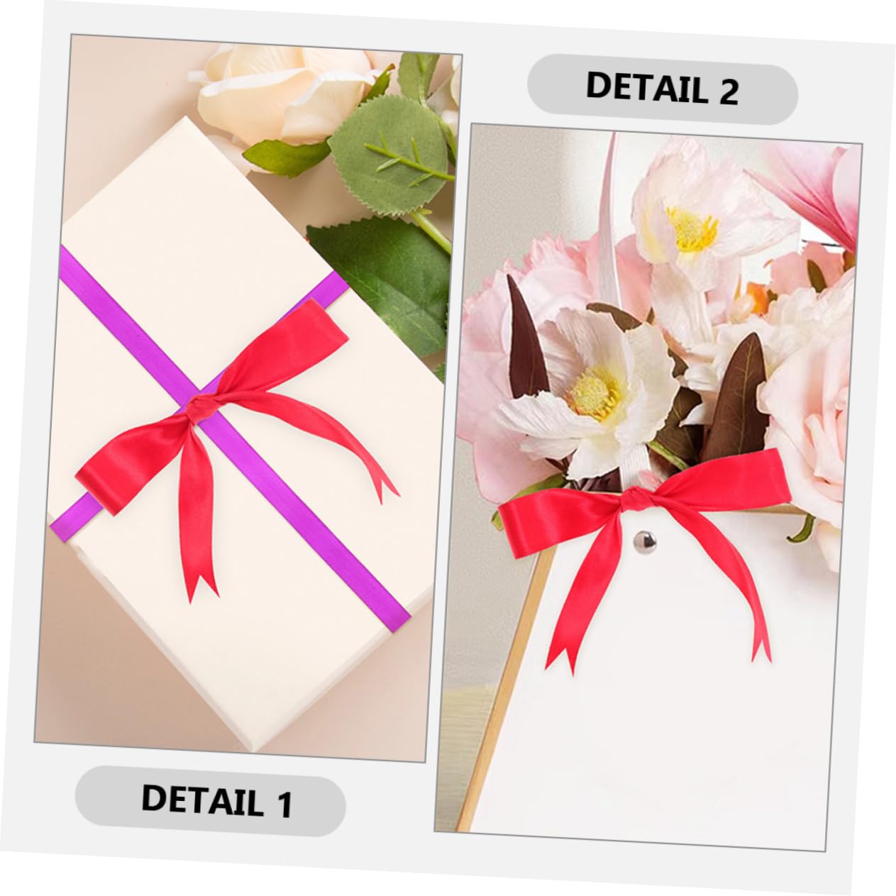 Homoyoyo 12rollen Bunte Geschenkbänder Dekorative Verpackungsbänder Geschenkbänder zum Basteln und Dekorieren Polyester Bänder für Geschenke und Blumenarrangements